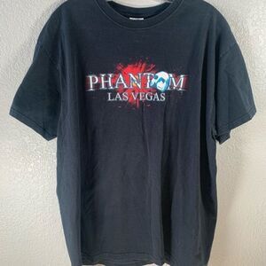 Vintage Phantom Las Vegas Fruit Of The Loom Heavy Opera Mask Tshirt XL Y2k 2000s